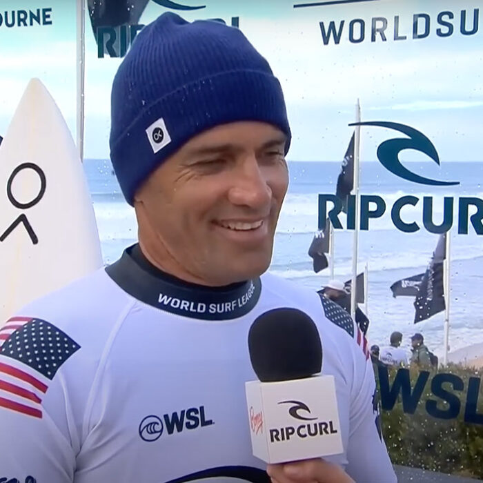 Kelly Slater Bells Beach new baby