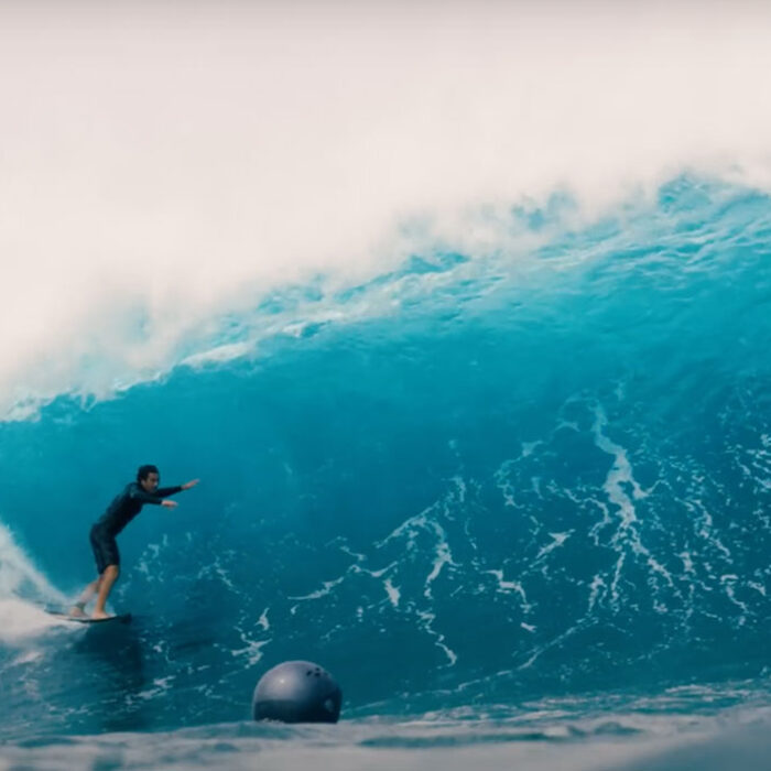 Koa Rothman surfing Pipeline
