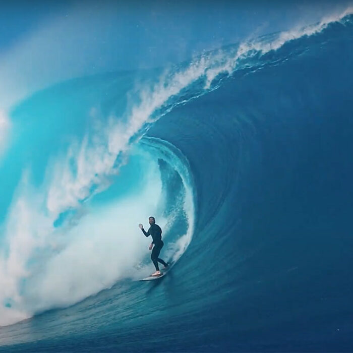 Nate Florence surfing Cloudbreak