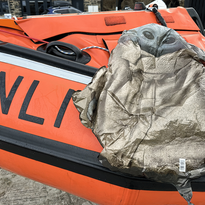 Sometimes baby Yoda needs saving, too. Photo: Andrew Cowan // RNLI