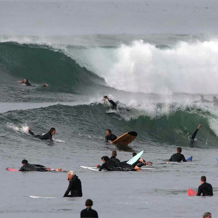 The Beauty and Chaos of Surfing Malibu During the First South Swell of the Season
