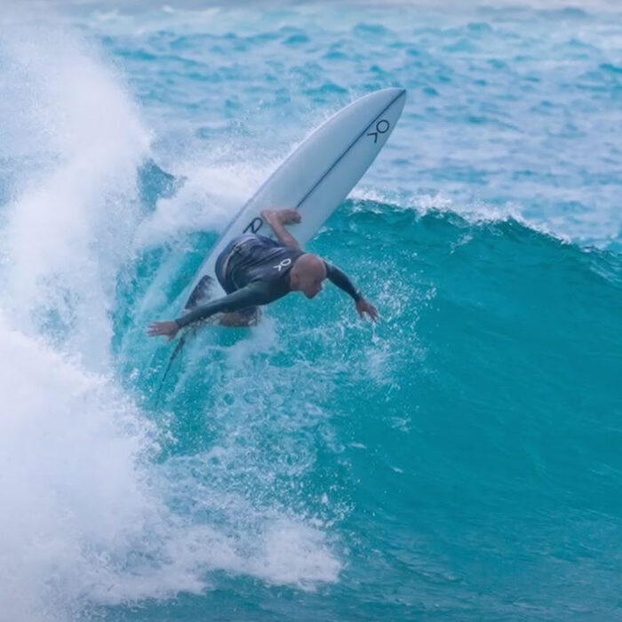 Kelly Slater surfing Boss Up