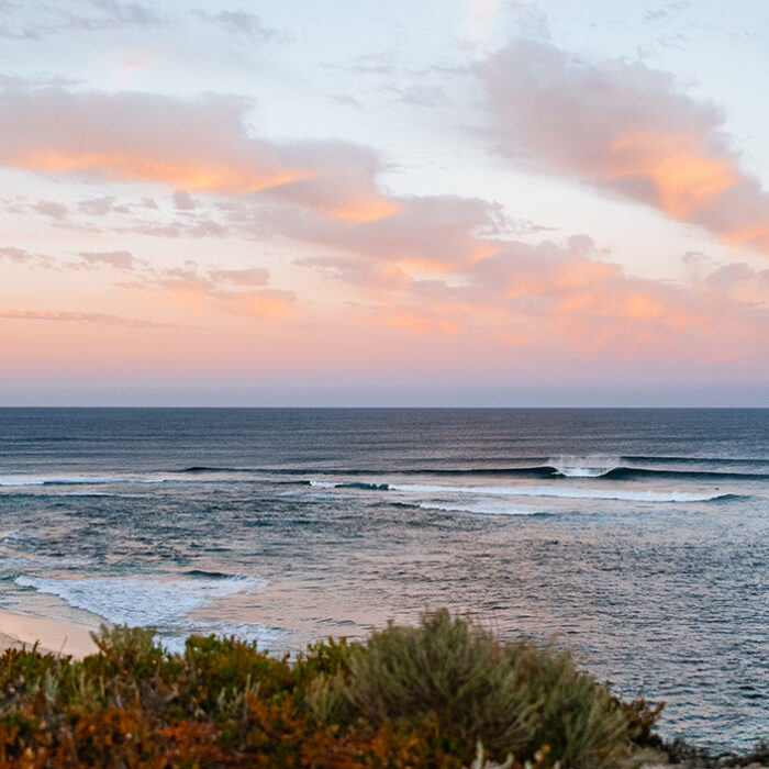 The lineup prior to Heat 1 of the Opening Round at the Western Australia Margaret River Pro. Photo: WSL
