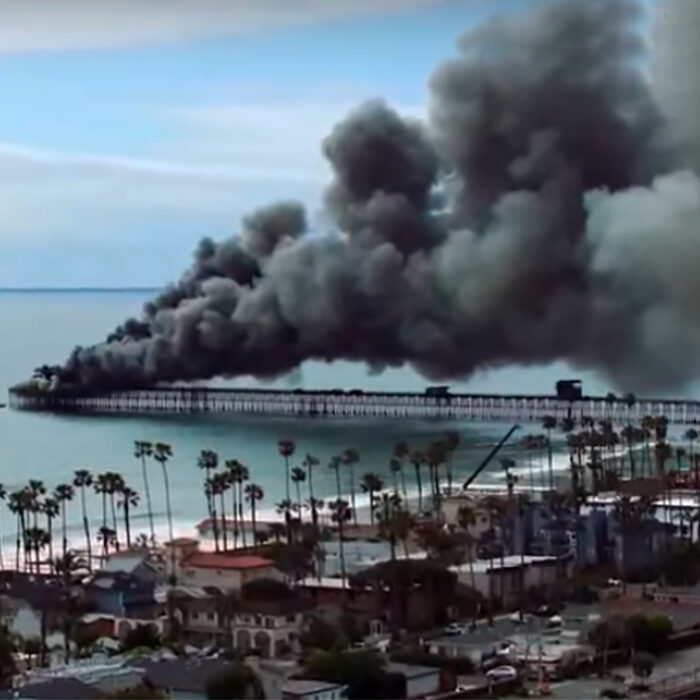 Firefighters Contain Blaze to Save Iconic Oceanside Pier