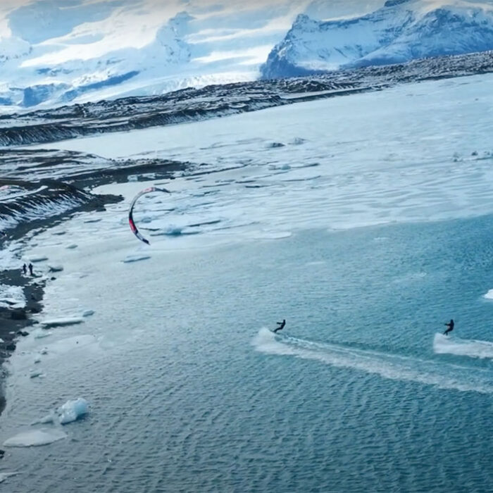 The Sickos kitesurfing in the Arctic