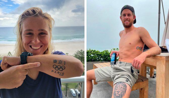 These Olympic Surfers Made Their Achievement Permanent With Tattoos