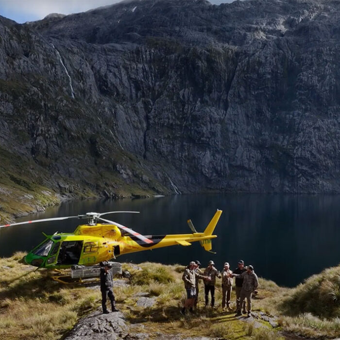 Mark Healey helicopter