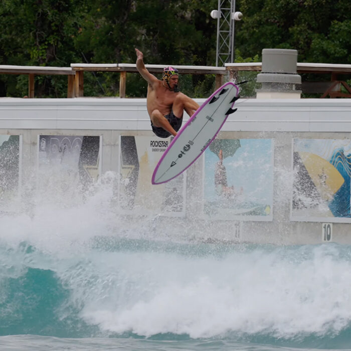 Koa Smith is as comfortable above the lip as he is in the barel. Photo: Koa Smith // YouTube