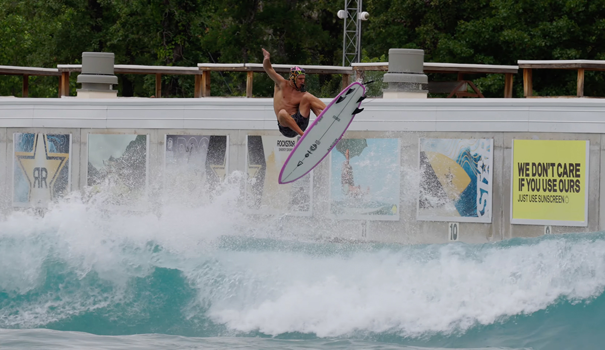 Koa Smith is as comfortable above the lip as he is in the barel. Photo: Koa Smith // YouTube
