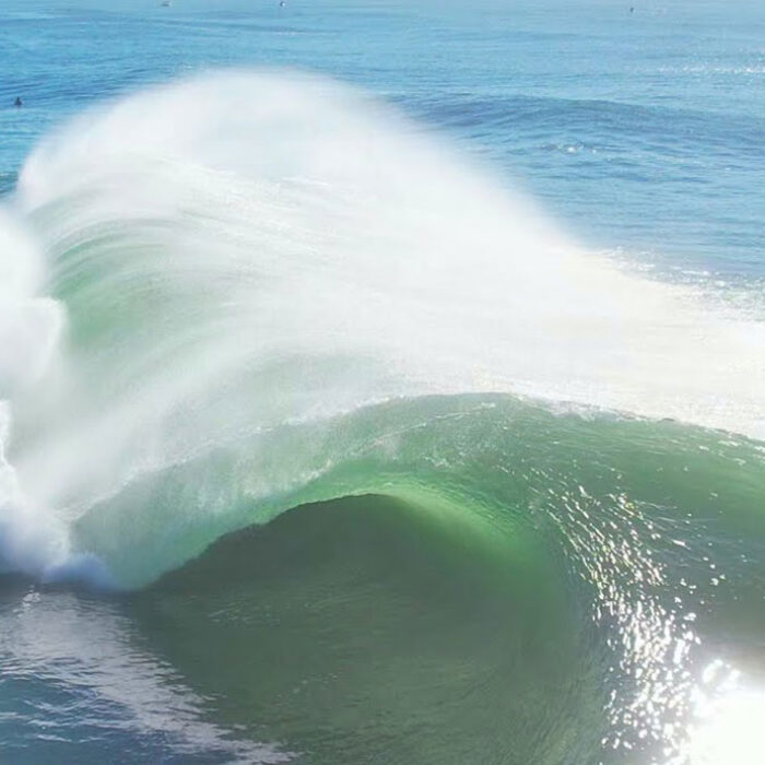 Straddie surfing