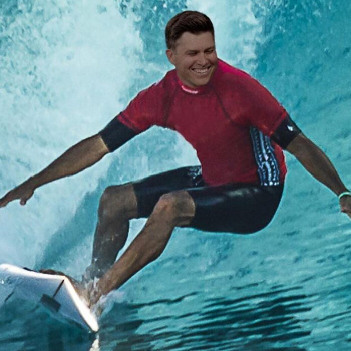 An "in-no-way-doctored photo" from Jost's Instagram announcement. Photo: Colin Jost // Instagram