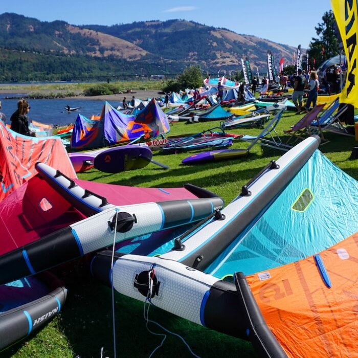 Wing Foil gear at AWSI Expo Hood River OR