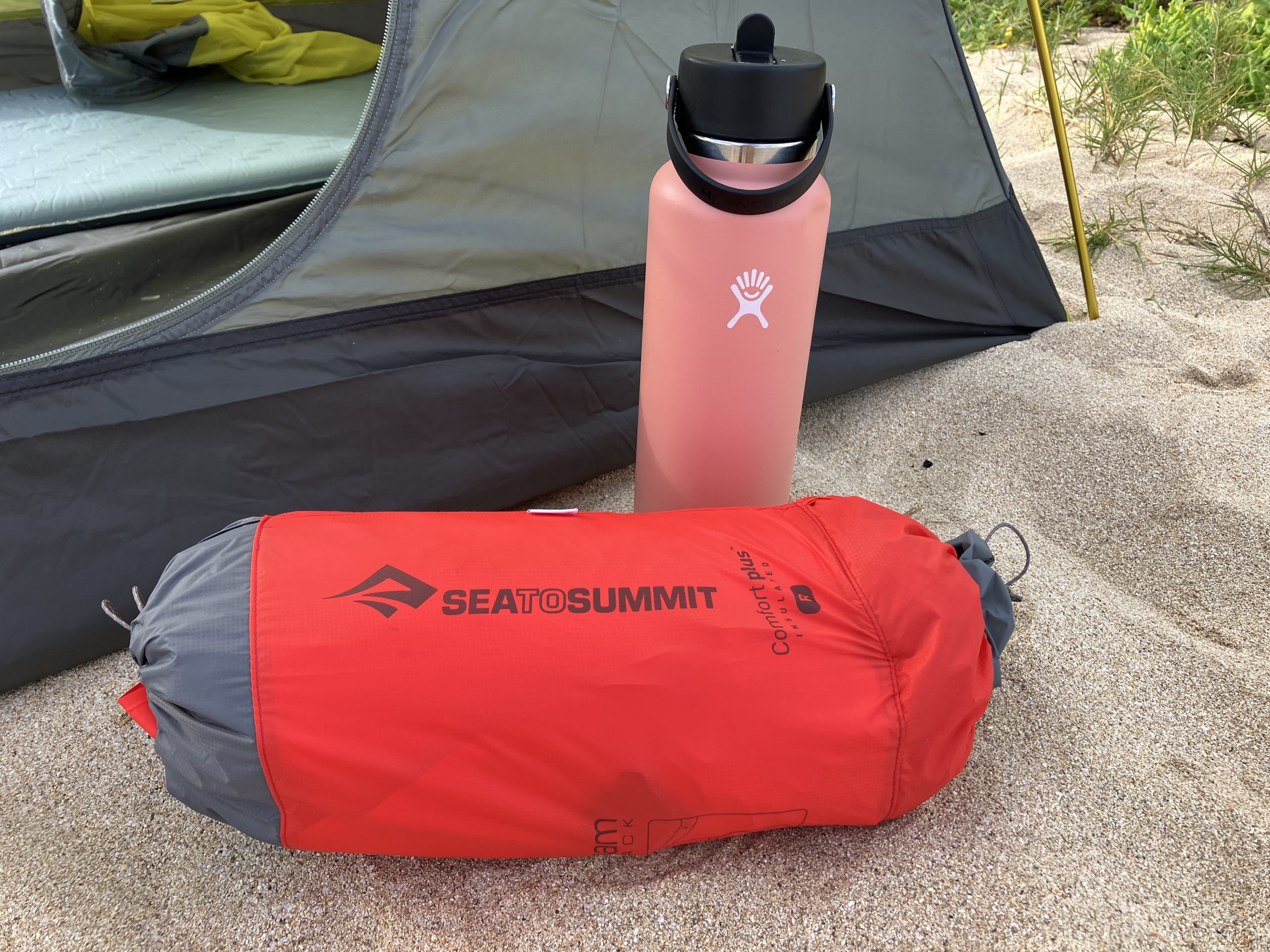 sea to summit sleeping pad packed up