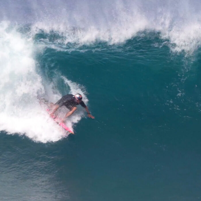 If anyone would know how to pop up at Pipe its Koa. Photo: Koa Smith // YouTube