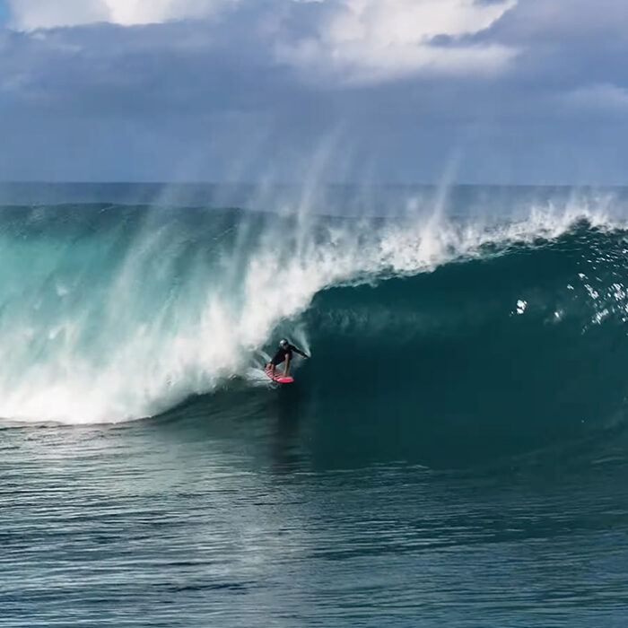 Jamie O'Brien dropped an edit of his biggest and best waves of the Hawai'ian winter. Photo: Jamie O'brien // YouTube