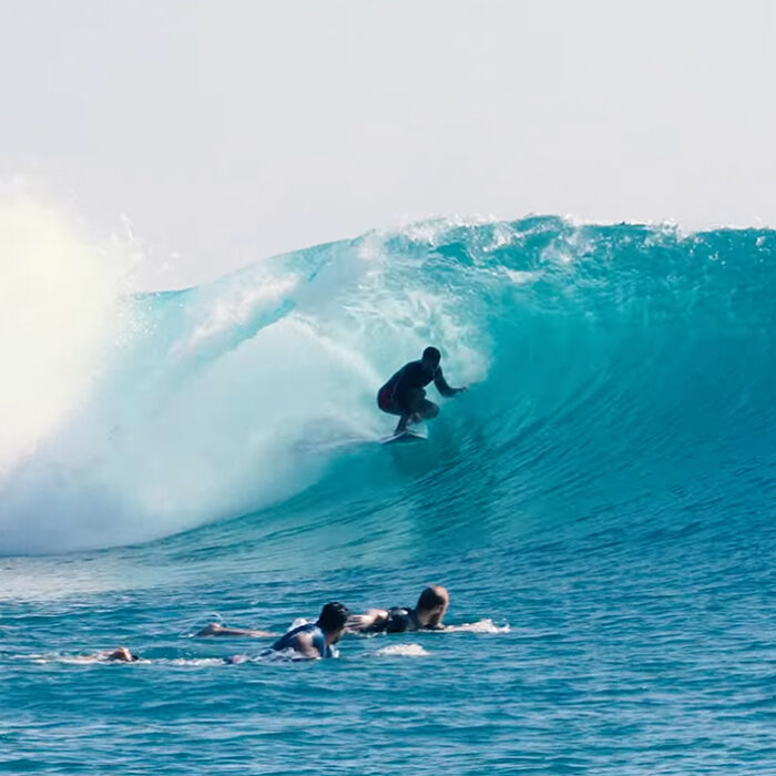 Koa Rothman getting super barreled at Supersucks. Photo: Koa Rothman // YouTube