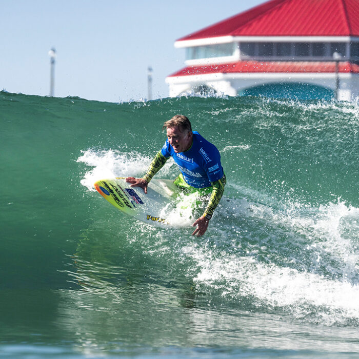 Mark Mono Stewart (AUS) at the 2023 ISA World Para Surfing Championship. Photo: Sean Evans // ISA