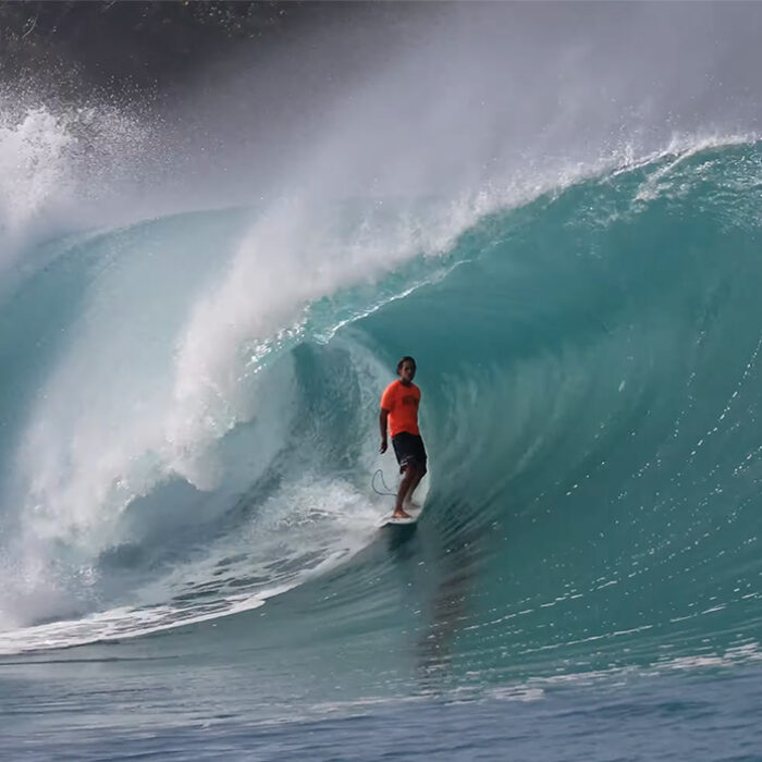 Nic Von Rupp scoring the best waves of his life at Greenbush. Photo: Nic Von Rupp // YouTube