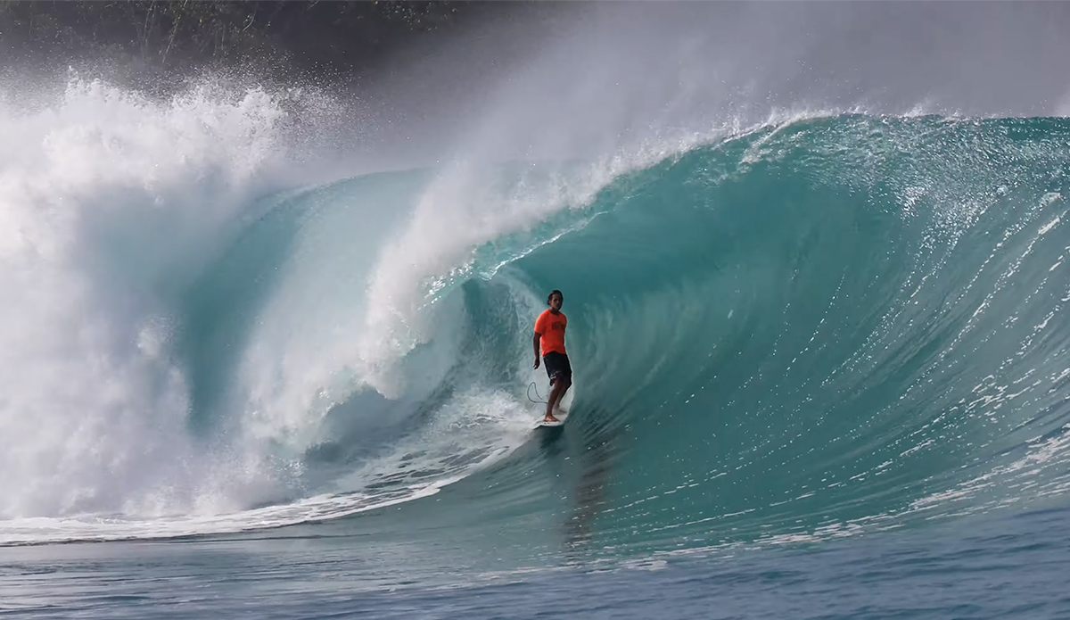 Nic Von Rupp scoring the best waves of his life at Greenbush. Photo: Nic Von Rupp // YouTube