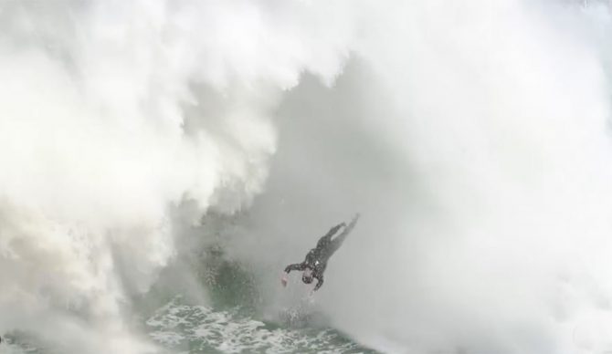 Felipe Cesarano surfing Shock