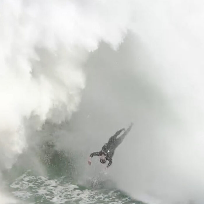 Felipe Cesarano surfing Shock