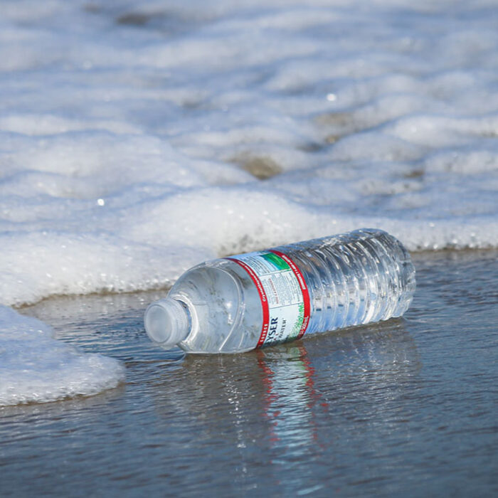 plastic water bottle