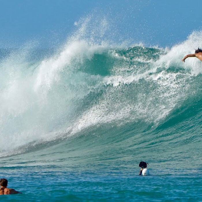 Mason Ho surfing Ala Moana Bowls