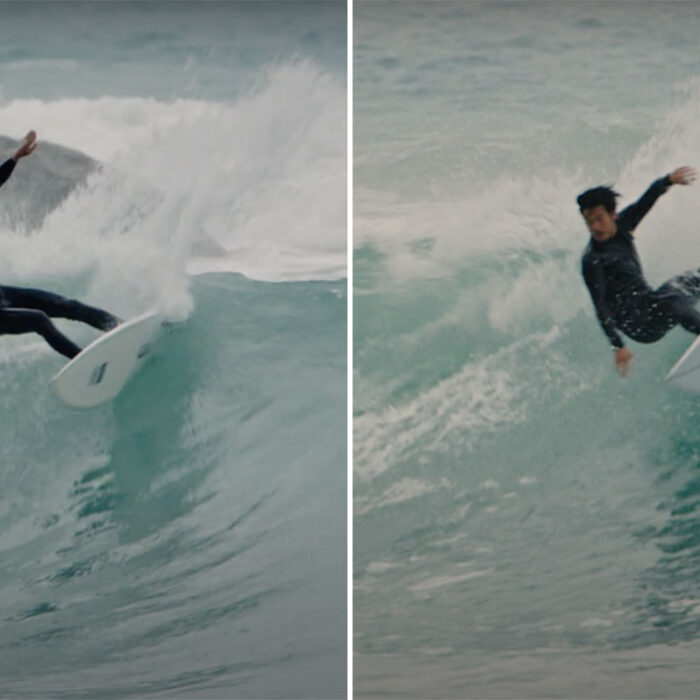 Craig Anderson and Kaito Ohashi surfing Taiwan