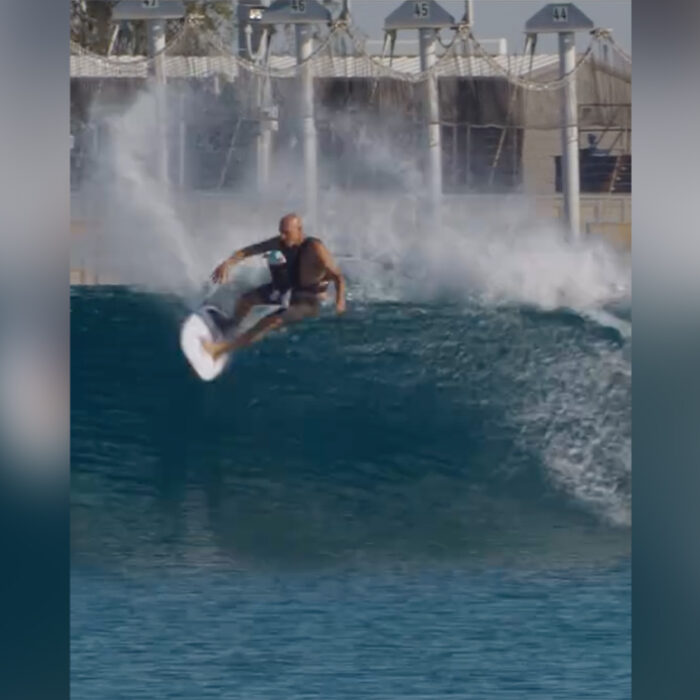 Kelly Slater working on the dad-bod. Photo: John Decesare // Instagram