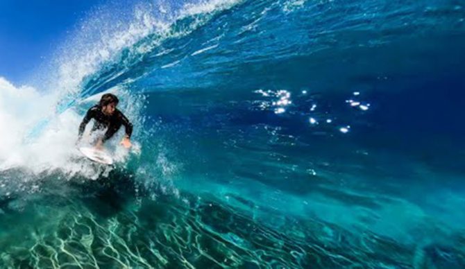 Mason Ho surfing Surf Ranch