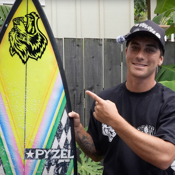 Koa Rothman announced he left Quiksilver for a new sponsor, Darc Sport. Photo: Koa Rothman // YouTube