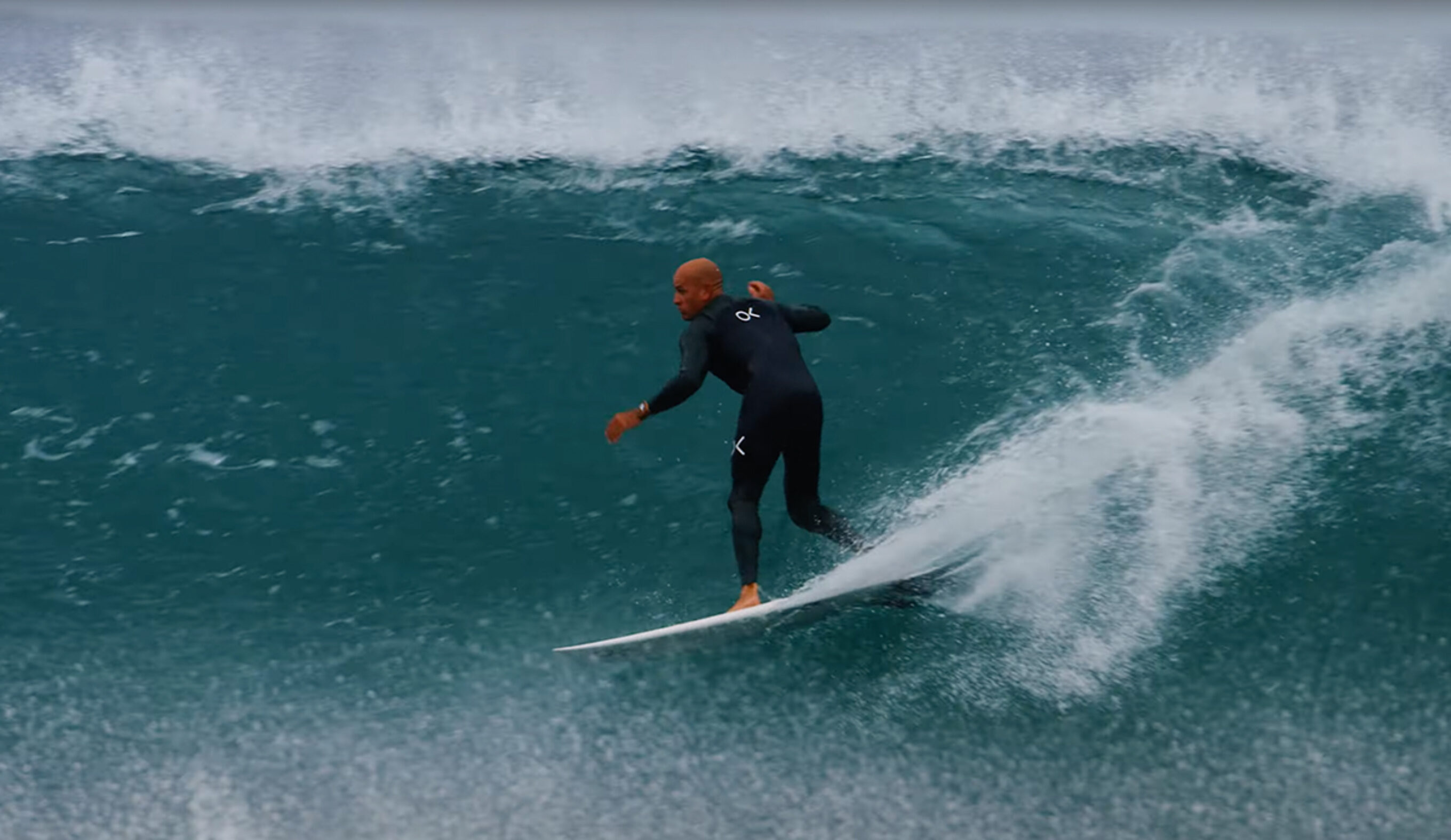 Kelly Slater proving why hes the GOAT. Photo: Dan Scott // YouTube