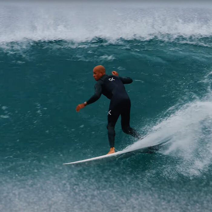 Kelly Slater proving why hes the GOAT. Photo: Dan Scott // YouTube