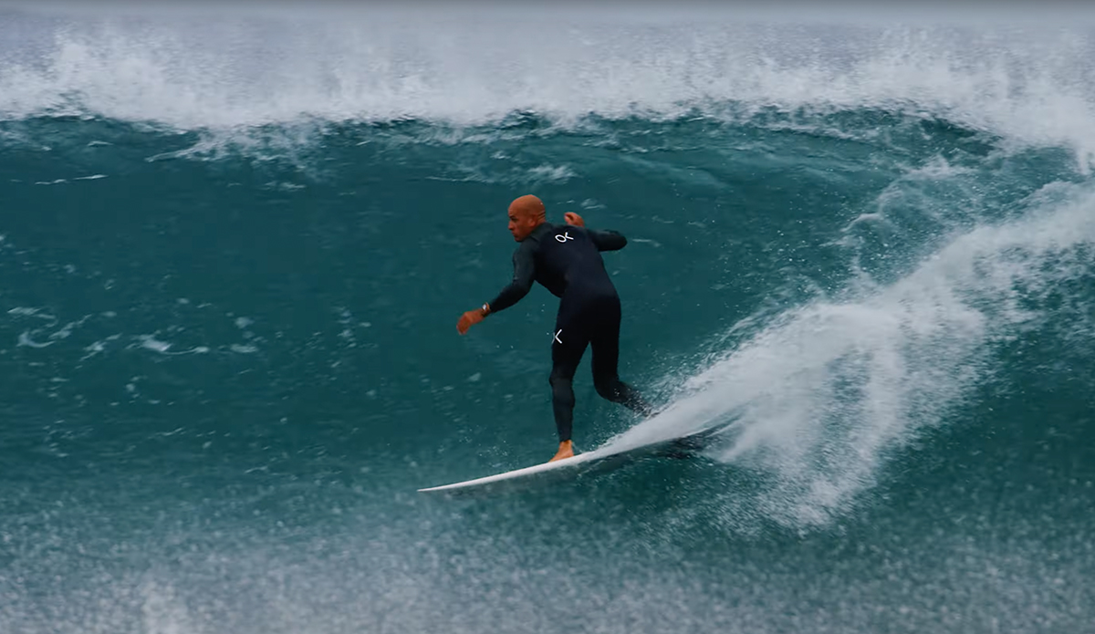 Kelly Slater proving why he's the GOAT. Photo: Dan Scott // YouTube
