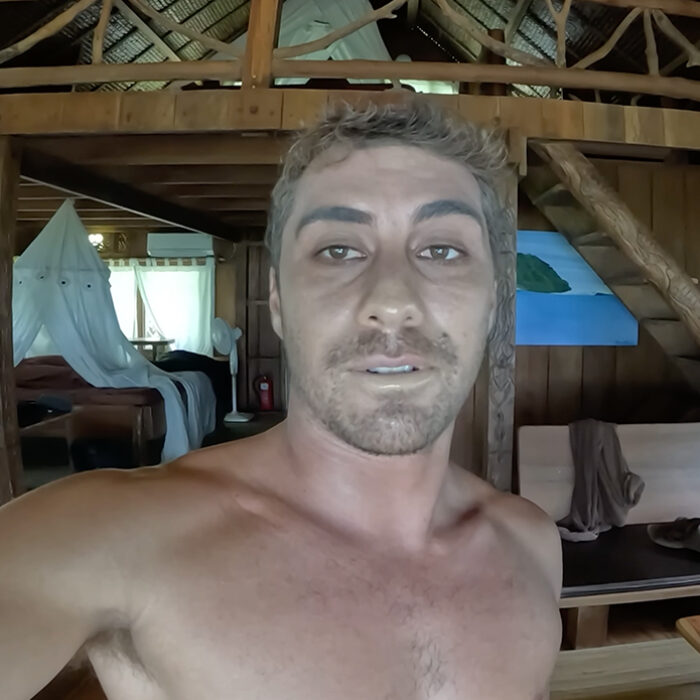 Koa Rothman battled a bout of Bali belly on a recent Indo trip. Photo: Koa Rothman // YouTube