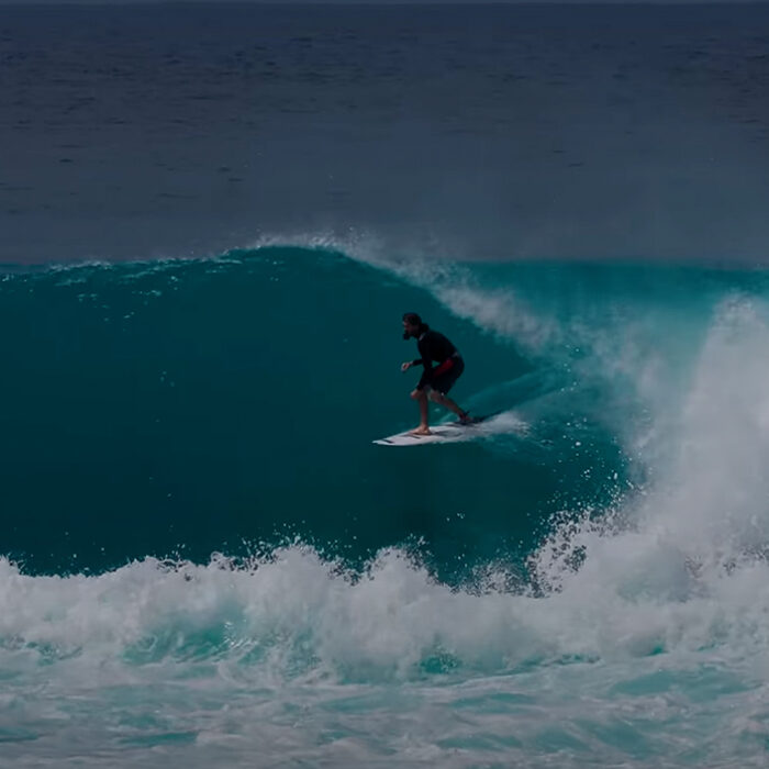 Nathan Florence surfs his newly resurrected "zombie board." Photo: Nathan Florence // YouTube