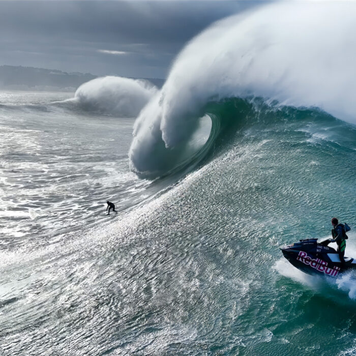 Red Bull: Big Wave Surfing is one of several Apple Vision Pro exclusve films announced by the tech company. Photo: Apple