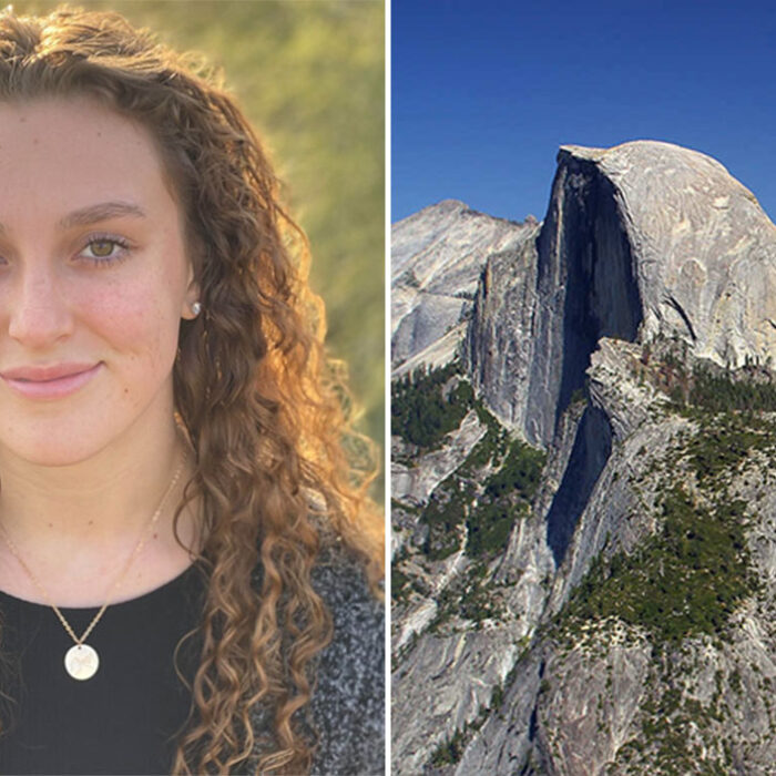 hiker Grace Rohloff and Half Dome