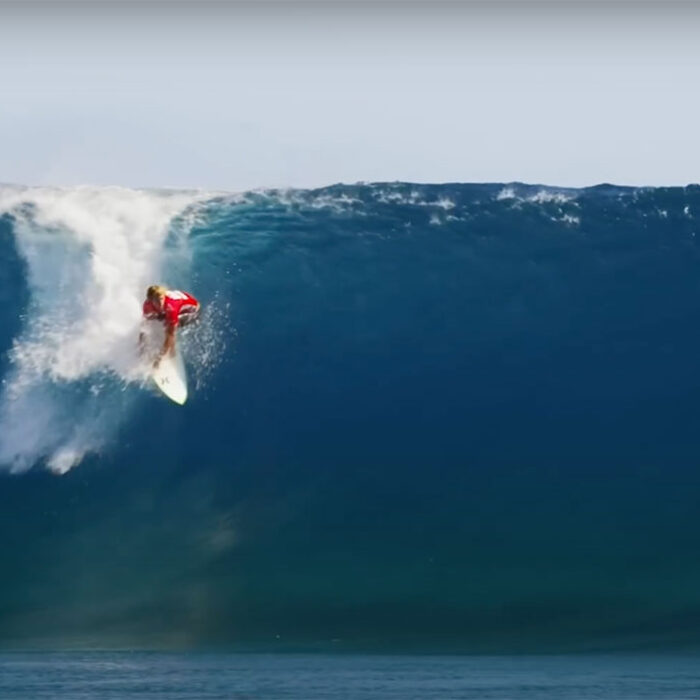 John John Florence surfing Teahupo'o