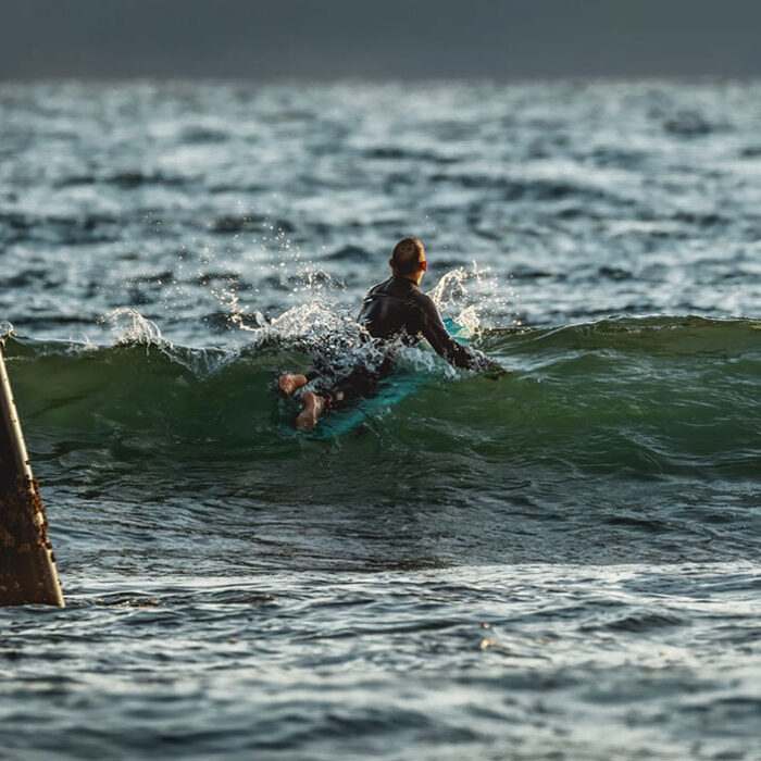 When Surfers and Fishermen Collide Near Piers, Who Wins?