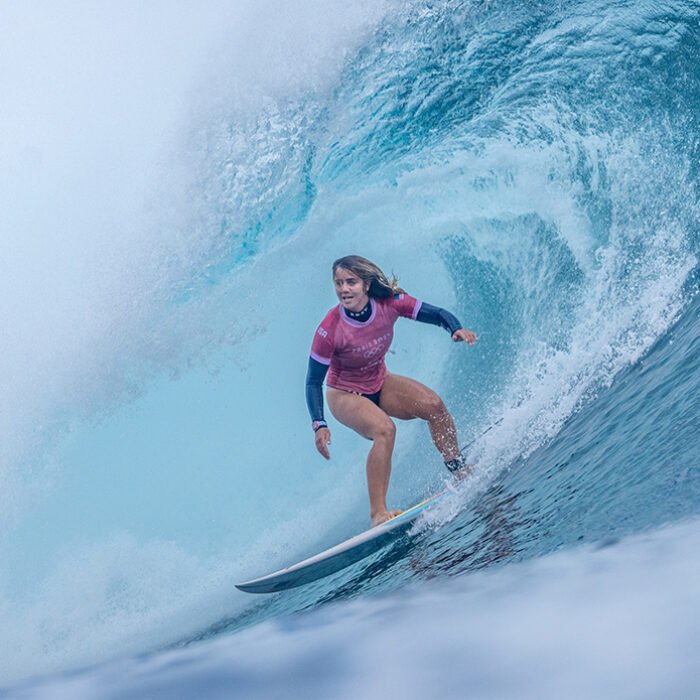 Caroline Marks in her final against Tatiana Weston-Webb. Photo: Tim McKenna // ISA