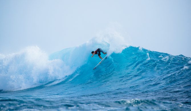 Griffin Colapinto in Heat One of the Quarterfinals. Photo: Aaron Hughes // WSL