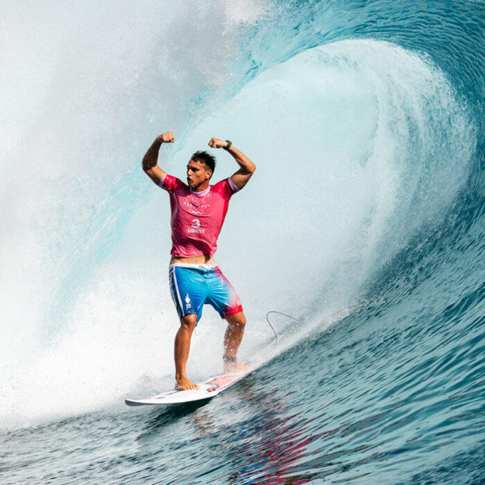 Kauli Vaast on the wave of the day. Photo: Pablo Jimenez // ISA