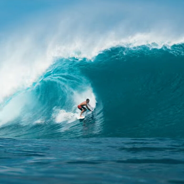 Koa Rothman got one of the best barrels of his life on a recent trip to the Mentawais. Photo: Koa Rothman // YouTube