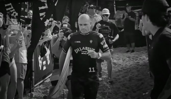 The WSL paid tribute to the GOAT with a heartfelt Kelly Slater career retrospective. Photo: WSL // YouTube