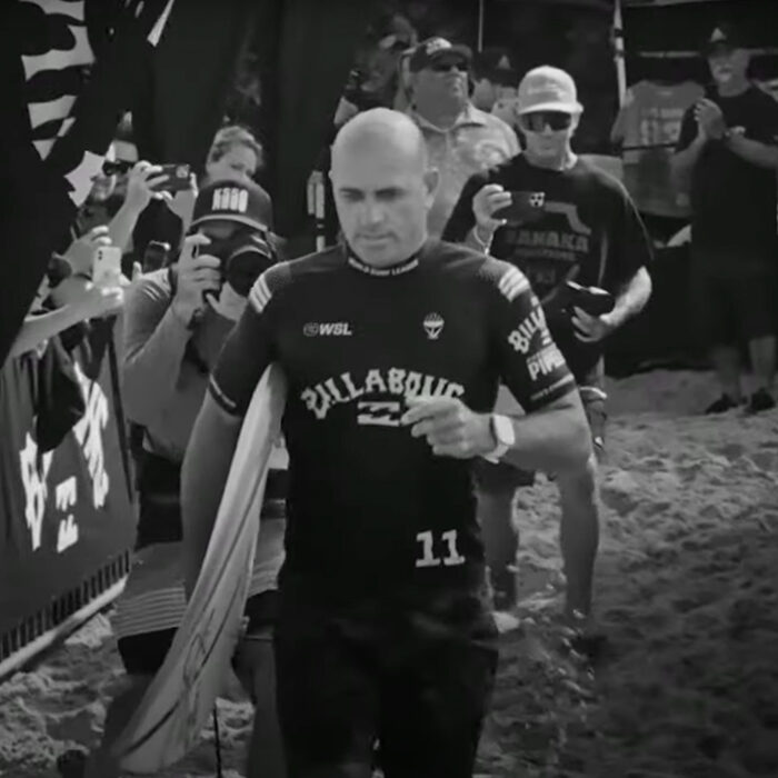 The WSL paid tribute to the GOAT with a heartfelt Kelly Slater career retrospective. Photo: WSL // YouTube