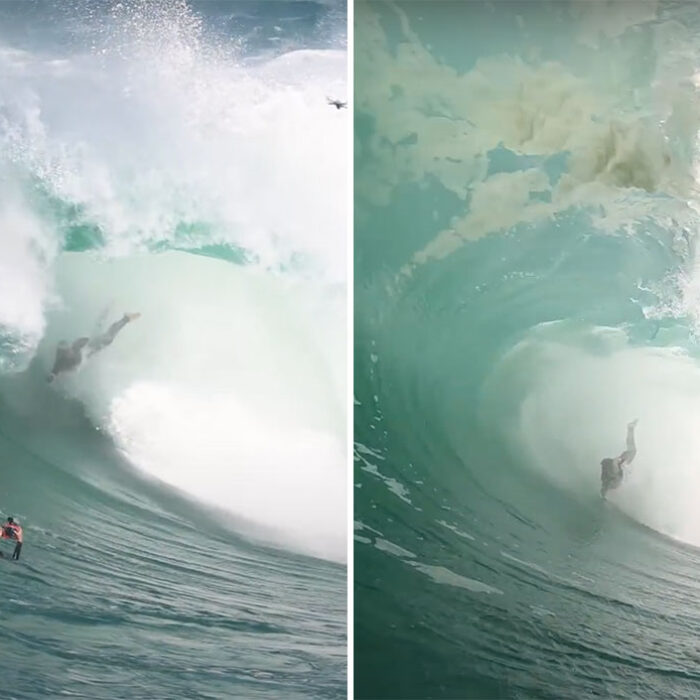 Nate Florence surfing the Shock