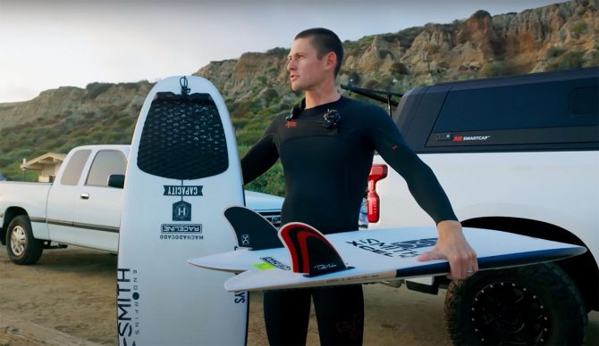 Kevin Shulz on Firewire surfboards