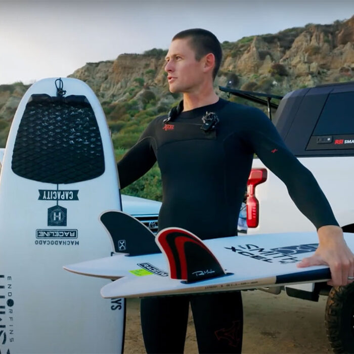 Kevin Shulz on Firewire surfboards