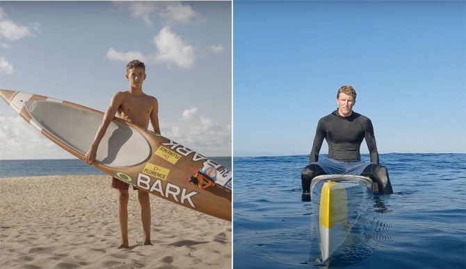 FLORENCE team members on paddleboards